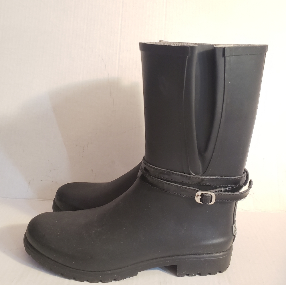 Sperry Shorebird Rain Boots in Black